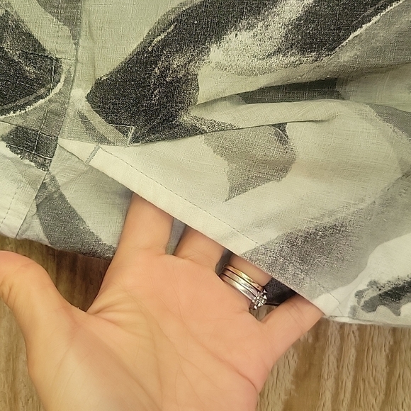 Banana Republic Gray and White Italian Linen Strapless Dress Size 2 and 6 - Picture 2 of 10